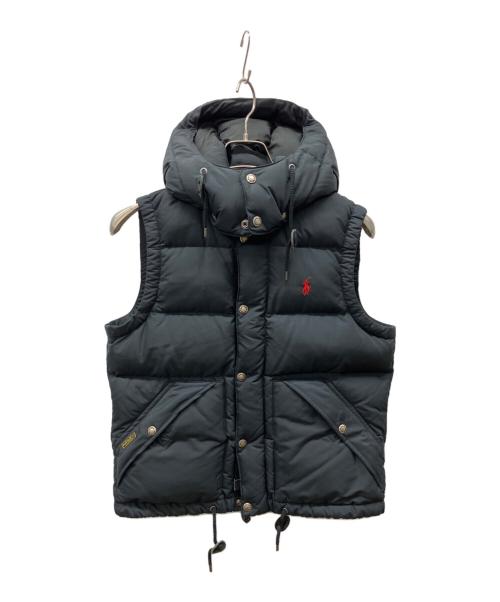 POLO RALPH LAUREN（ポロ・ラルフローレン）POLO RALPH LAUREN (ポロ・ラルフローレン) ダウンベスト ブラック サイズ:Mの古着・服飾アイテム