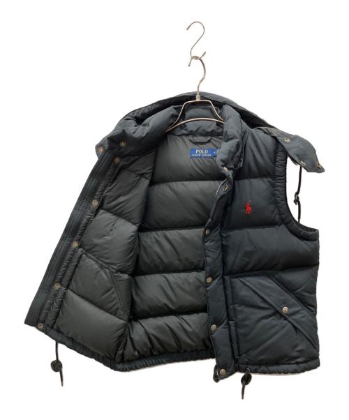 POLO RALPH LAUREN（ポロ・ラルフローレン）POLO RALPH LAUREN (ポロ・ラルフローレン) ダウンベスト ブラック サイズ:Mの古着・服飾アイテム