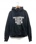 DSQUARED2ディースクエアード）の古着「パーカー」｜ブラック