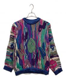 Coogi（クージー）の古着「厚手ニット」｜パープル×レッド