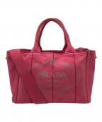 PRADAプラダ）の古着「トートバッグ」｜ピンク