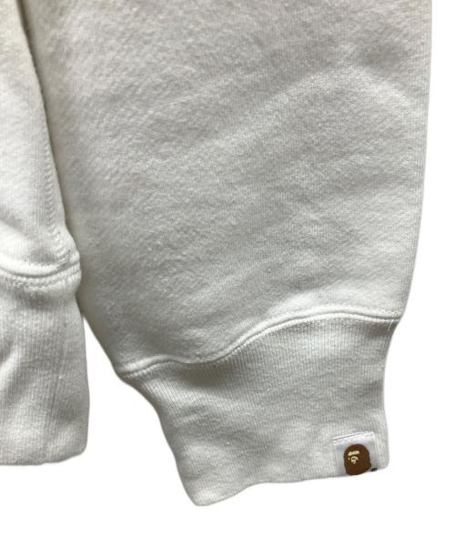 A BATHING APE（ア ベイシング エイプ）A BATHING APE (ア ベイシング エイプ) パーカー ブラック×ホワイト サイズ:Mの古着・服飾アイテム