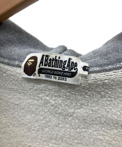 A BATHING APE（ア ベイシング エイプ）A BATHING APE (ア ベイシング エイプ) ジップパーカー グレー サイズ:Lの古着・服飾アイテム
