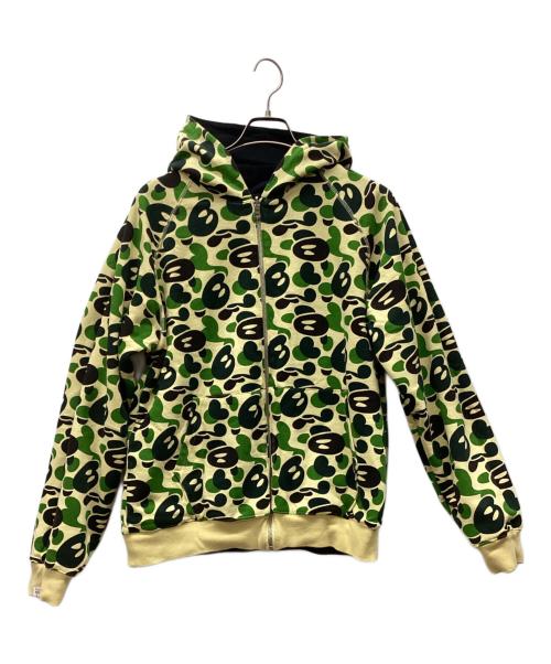 A BATHING APE（ア ベイシング エイプ）A BATHING APE (ア ベイシング エイプ) リバーシブルジップパーカー ブラック サイズ:Mの古着・服飾アイテム