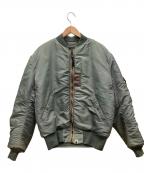 A BATHING APE×THE REAL McCOY'Sア ベイシング エイプ×ザ・リアルマッコイズ）の古着「MA-1ジャケット」｜オリーブ