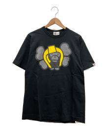 A BATHING APE×KAWS（ア ベイシング エイプ×カウズ）の古着「半袖カットソー」｜ブラック
