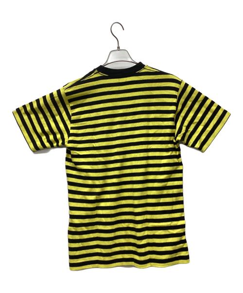 A BATHING APE（ア ベイシング エイプ）A BATHING APE (ア ベイシング エイプ) ボーダーカットソー ブラック×イエロー サイズ:Mの古着・服飾アイテム