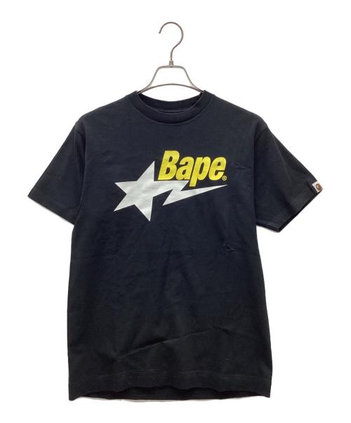 A BATHING APE（ア ベイシング エイプ）A BATHING APE (ア ベイシング エイプ) 半袖カットソー ブラック サイズ:Mの古着・服飾アイテム