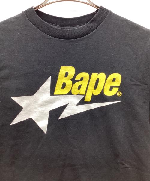 A BATHING APE（ア ベイシング エイプ）A BATHING APE (ア ベイシング エイプ) 半袖カットソー ブラック サイズ:Mの古着・服飾アイテム