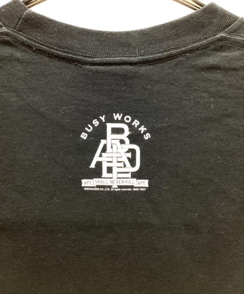 A BATHING APE（ア ベイシング エイプ）A BATHING APE (ア ベイシング エイプ) 半袖カットソー ブラック サイズ:Mの古着・服飾アイテム