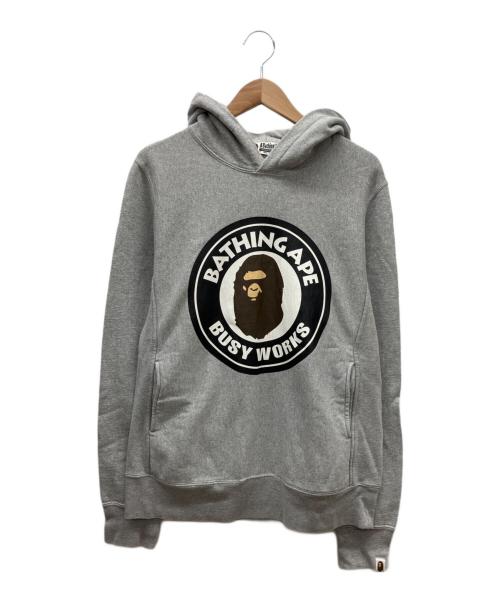 A BATHING APE（ア ベイシング エイプ）A BATHING APE (ア ベイシング エイプ) パーカー グレー サイズ:Mの古着・服飾アイテム