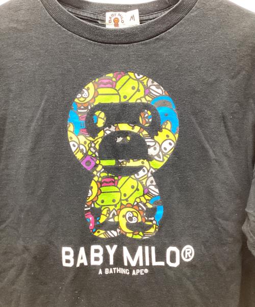 A BATHING APE（ア ベイシング エイプ）A BATHING APE (ア ベイシング エイプ) 長袖カットソー ブラック サイズ:Mの古着・服飾アイテム