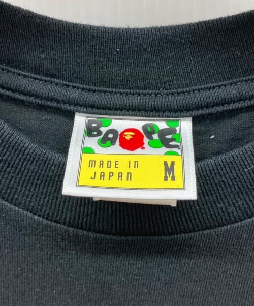 A BATHING APE（ア ベイシング エイプ）A BATHING APE (ア ベイシング エイプ) 半袖カットソー ブラック サイズ:Mの古着・服飾アイテム