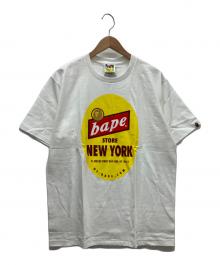 A BATHING APE（ア ベイシング エイプ）の古着「半袖カットソー」｜イエロー×ホワイト