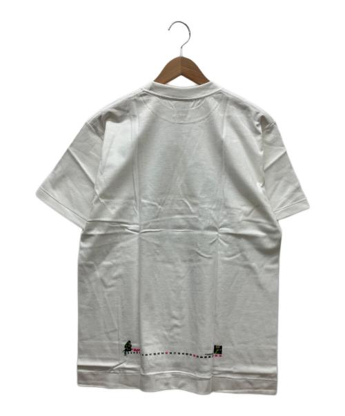 A BATHING APE（ア ベイシング エイプ）A BATHING APE (ア ベイシング エイプ) 半袖カットソー グリーン×ホワイト サイズ:Mの古着・服飾アイテム