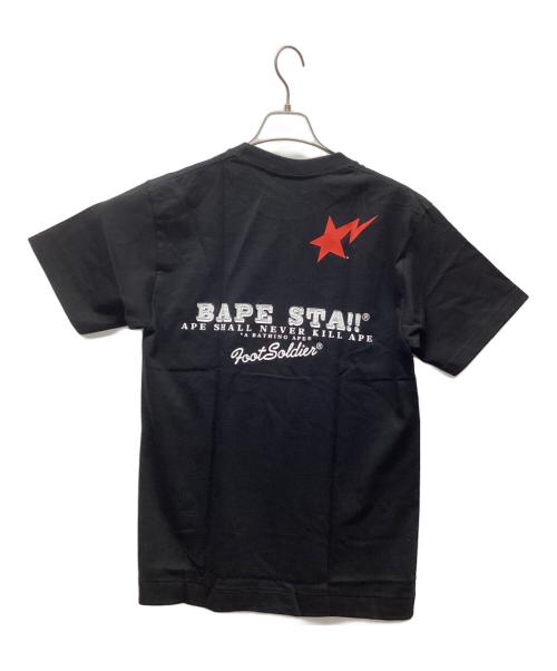 A BATHING APE（ア ベイシング エイプ）A BATHING APE (ア ベイシング エイプ) 半袖カットソー ブラック サイズ:Mの古着・服飾アイテム