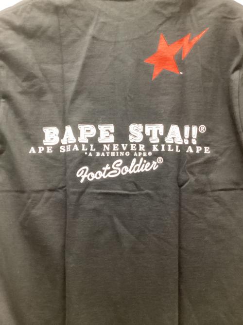 A BATHING APE（ア ベイシング エイプ）A BATHING APE (ア ベイシング エイプ) 半袖カットソー ブラック サイズ:Mの古着・服飾アイテム