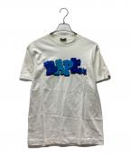 A BATHING APE×KAWSア ベイシング エイプ×カウズ）の古着「半袖カットソー」｜ブルー×ホワイト