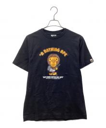 A BATHING APE×BABY MiLO（ア ベイシング エイプ×ベビーマイロ）の古着「半袖カットソー」｜ブラック