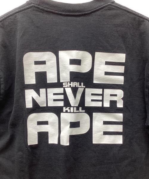 A BATHING APE（ア ベイシング エイプ）A BATHING APE (ア ベイシング エイプ) 半袖カットソー ブラック サイズ:Mの古着・服飾アイテム