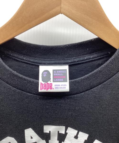 A BATHING APE（ア ベイシング エイプ）A BATHING APE (ア ベイシング エイプ) 半袖カットソー ブラック サイズ:Mの古着・服飾アイテム