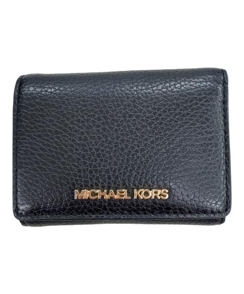 MICHAEL KORS（マイケル・コース）MICHAEL KORS (マイケル・コース) 3つ折り財布 ブラックの古着・服飾アイテム