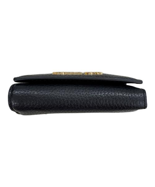 MICHAEL KORS（マイケル・コース）MICHAEL KORS (マイケル・コース) 3つ折り財布 ブラックの古着・服飾アイテム