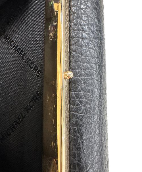 MICHAEL KORS（マイケル・コース）MICHAEL KORS (マイケル・コース) 3つ折り財布 ブラックの古着・服飾アイテム