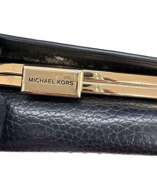MICHAEL KORS（マイケル・コース）MICHAEL KORS (マイケル・コース) 3つ折り財布 ブラックの古着・服飾アイテム