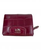 COACHコーチ）の古着「2つ折り財布」｜ワインレッド