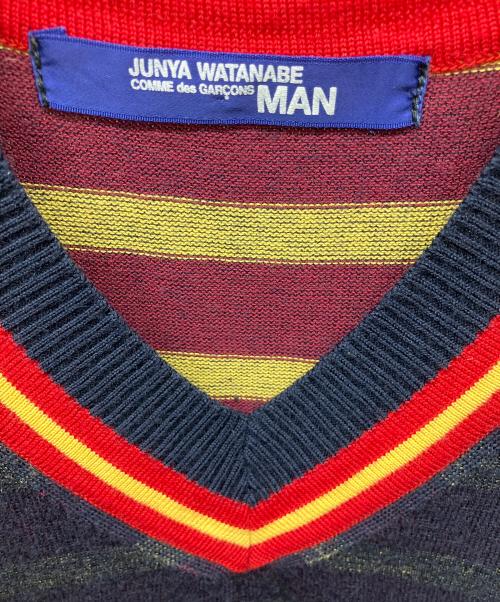 JUNYA WATANABE COMME des GARCONS（(ジュンヤワタナベ コムデギャルソン）JUNYA WATANABE COMME des GARCONS ((ジュンヤワタナベ コムデギャルソン) ニットベスト ネイビー サイズ:freeの古着・服飾アイテム