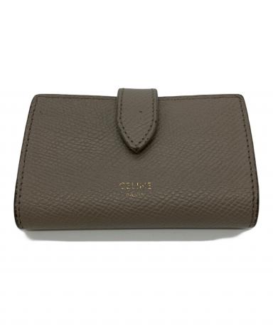 CELINE グレー レザー キーケース 中古・古着通販】CELINE (セリーヌ) キーケース グレー｜ブランド