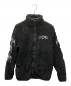 DIESELディーゼル）の古着「ボアフリースジャケット」｜ブラック