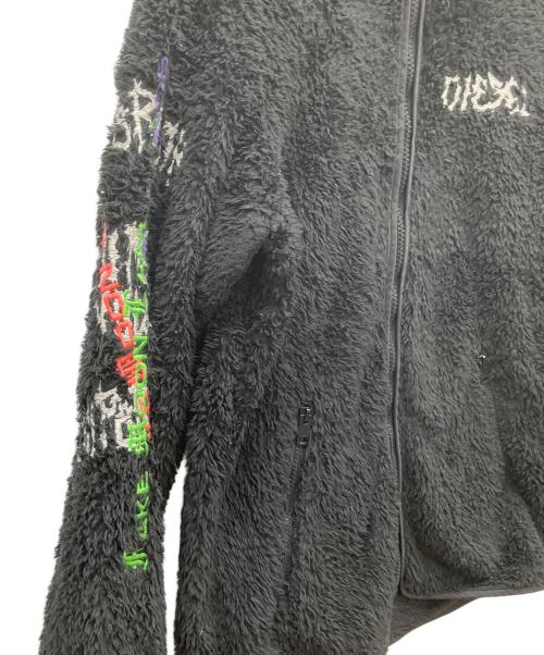 DIESEL（ディーゼル）DIESEL (ディーゼル) ボアフリースジャケット ブラック サイズ:Sの古着・服飾アイテム