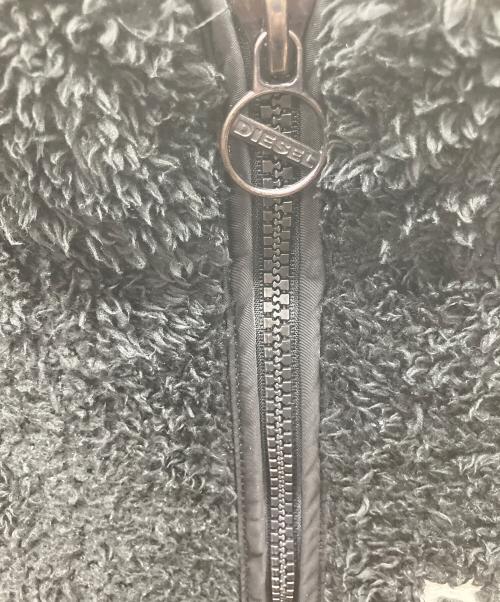 DIESEL（ディーゼル）DIESEL (ディーゼル) ボアフリースジャケット ブラック サイズ:Sの古着・服飾アイテム