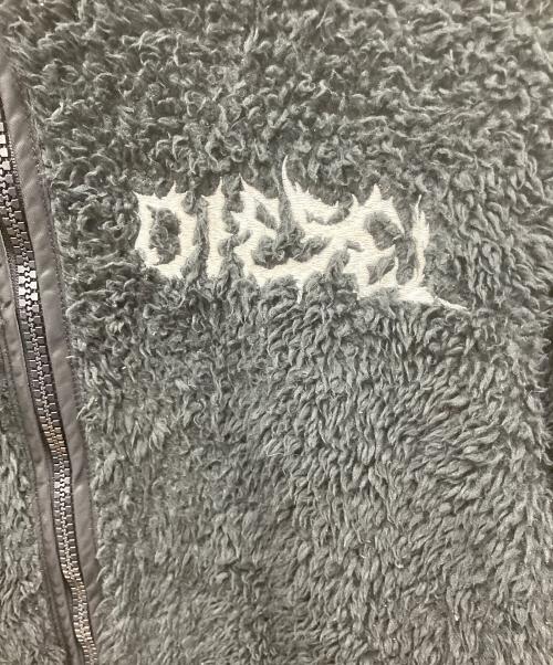DIESEL（ディーゼル）DIESEL (ディーゼル) ボアフリースジャケット ブラック サイズ:Sの古着・服飾アイテム