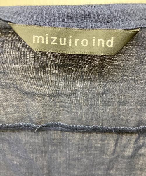 mizuiro-ind（ミズイロインド）mizuiro-ind (ミズイロインド) 長袖ワンピース ネイビー サイズ:freeの古着・服飾アイテム