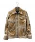 DOLCE & GABBANA（ドルチェ＆ガッバーナ）の古着「USED加工レザージャケット」｜ベージュ