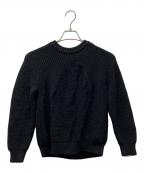 BATONERバトナ―）の古着「厚手ニット」｜ブラック