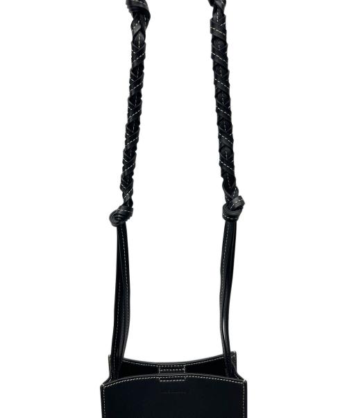 JIL SANDER（ジルサンダー）JIL SANDER (ジルサンダー) タングルスモールショルダーポーチ ブラックの古着・服飾アイテム