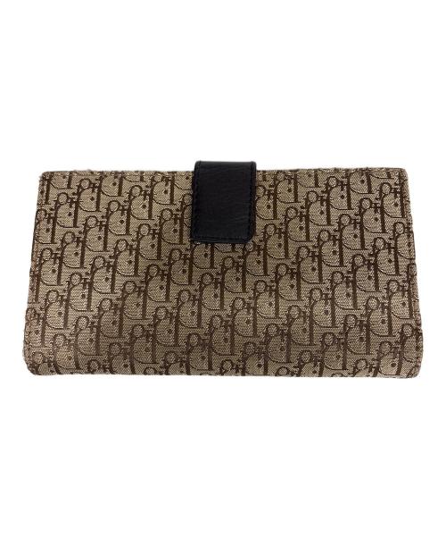 Christian Dior（クリスチャン ディオール）Christian Dior (クリスチャン ディオール) 長財布 ブラウン×ベージュの古着・服飾アイテム