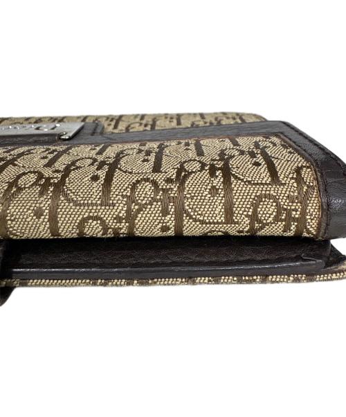 Christian Dior（クリスチャン ディオール）Christian Dior (クリスチャン ディオール) 長財布 ブラウン×ベージュの古着・服飾アイテム