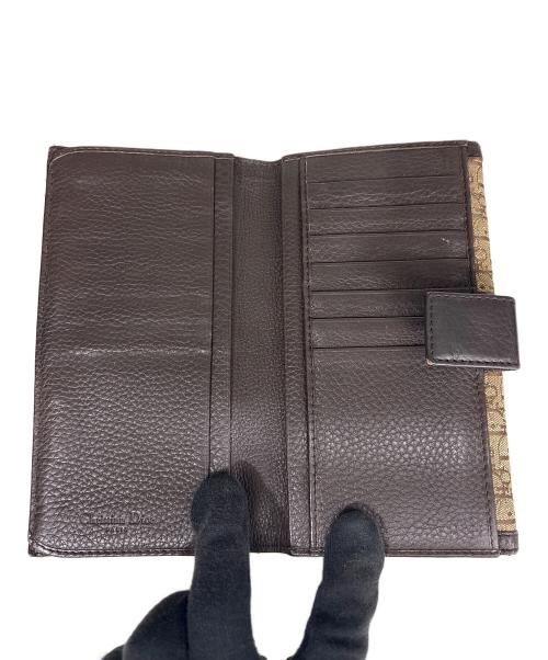 Christian Dior（クリスチャン ディオール）Christian Dior (クリスチャン ディオール) 長財布 ブラウン×ベージュの古着・服飾アイテム