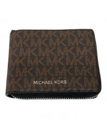 MICHAEL KORS（マイケル・コース）の古着「2つ折り財布」｜ブラウン