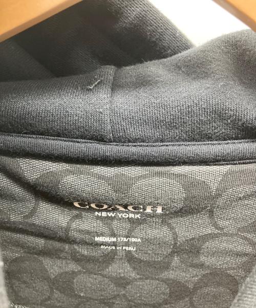 COACH（コーチ）COACH (コーチ) パーカー ブラック サイズ:Mediumの古着・服飾アイテム