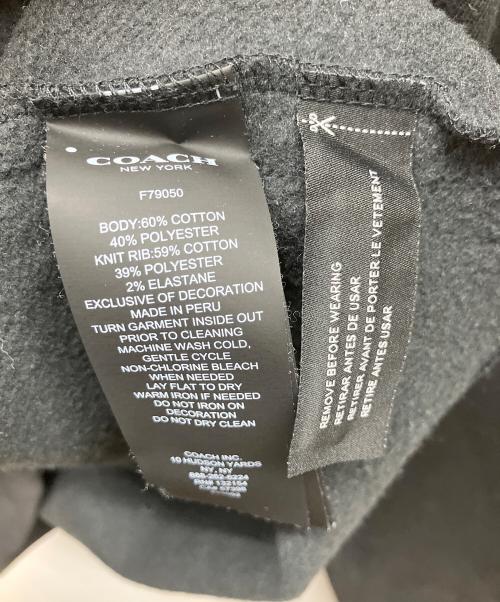COACH（コーチ）COACH (コーチ) パーカー ブラック サイズ:Mediumの古着・服飾アイテム