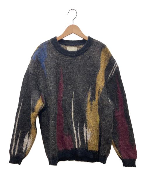YOKE（ヨーク）YOKE (ヨーク) STILL JACQUARD CREWNECK ブラック サイズ:2の古着・服飾アイテム