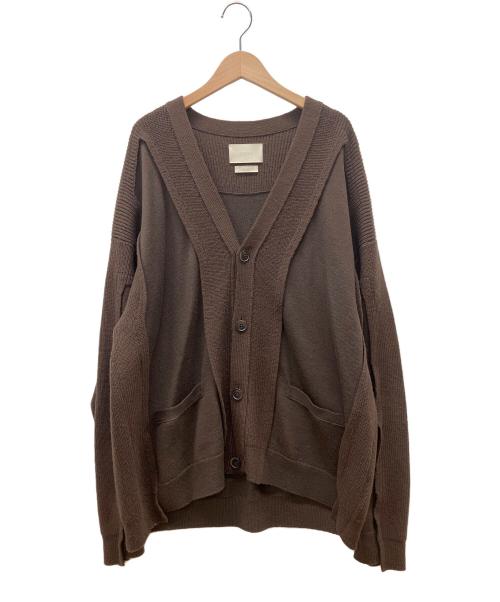 YOKE（ヨーク）YOKE (ヨーク)  Broken Cardigan ブラウン サイズ:2の古着・服飾アイテム