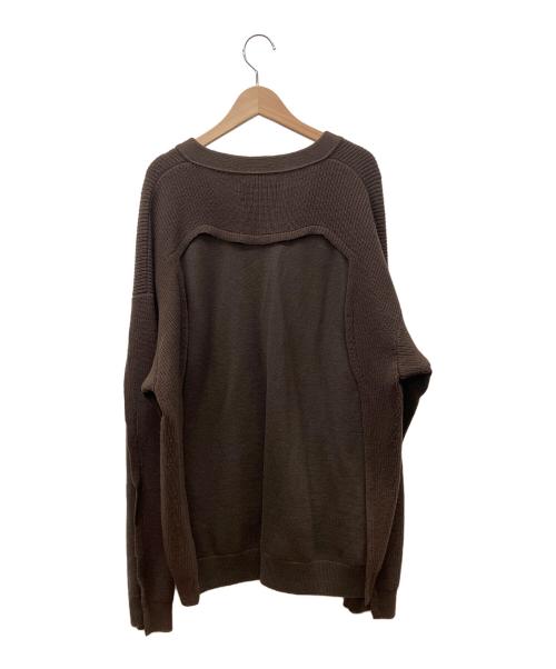 YOKE（ヨーク）YOKE (ヨーク)  Broken Cardigan ブラウン サイズ:2の古着・服飾アイテム