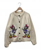 ZARA×Harry Lambert×DISNEYザラ×ハリー・ランバート×ディズニー）の古着「厚手カーディガン」｜ホワイト